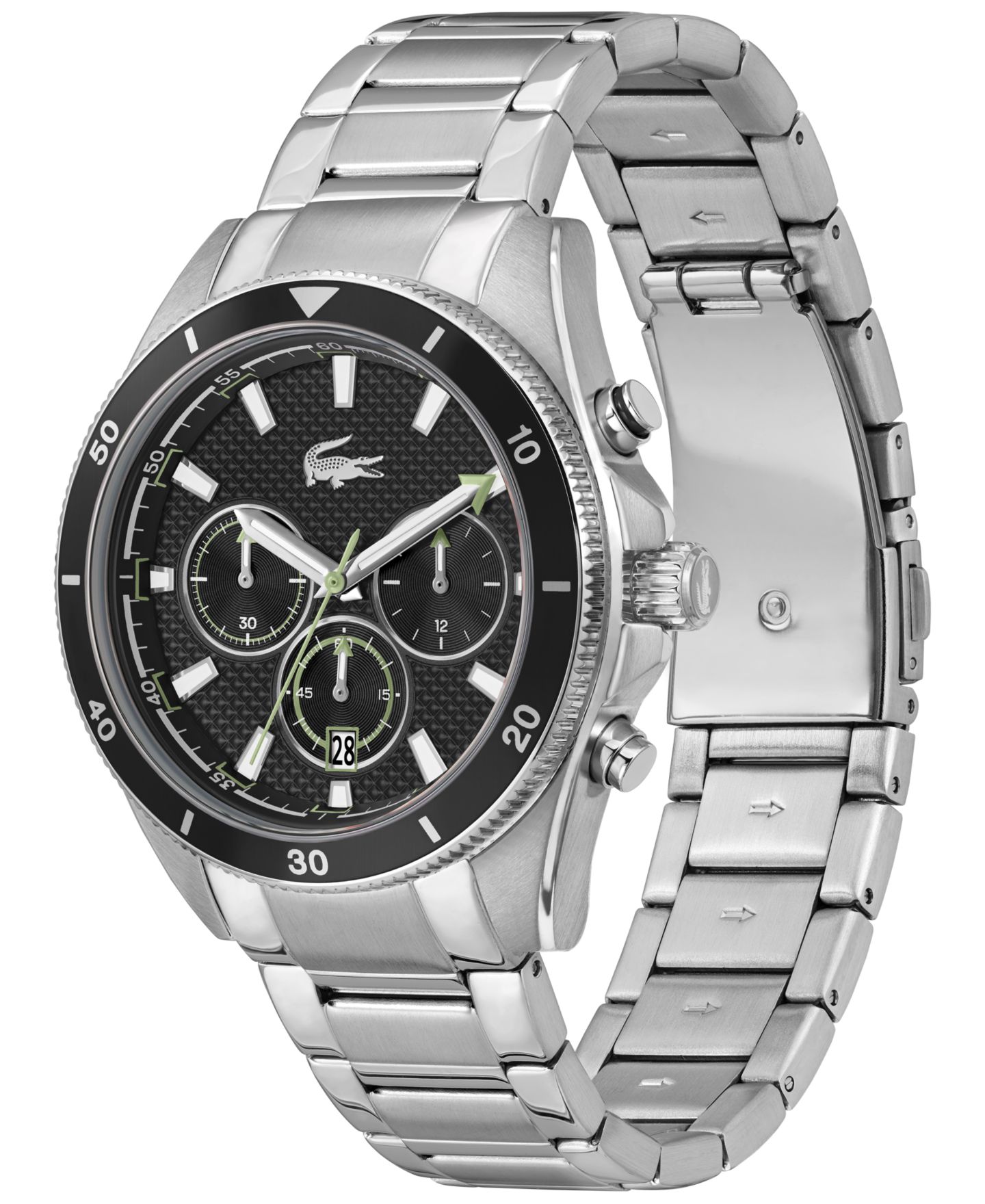 Мужские часы Lacoste Mainsail Silver Stainless Steel Bracelet Watch 43mm — фото 2