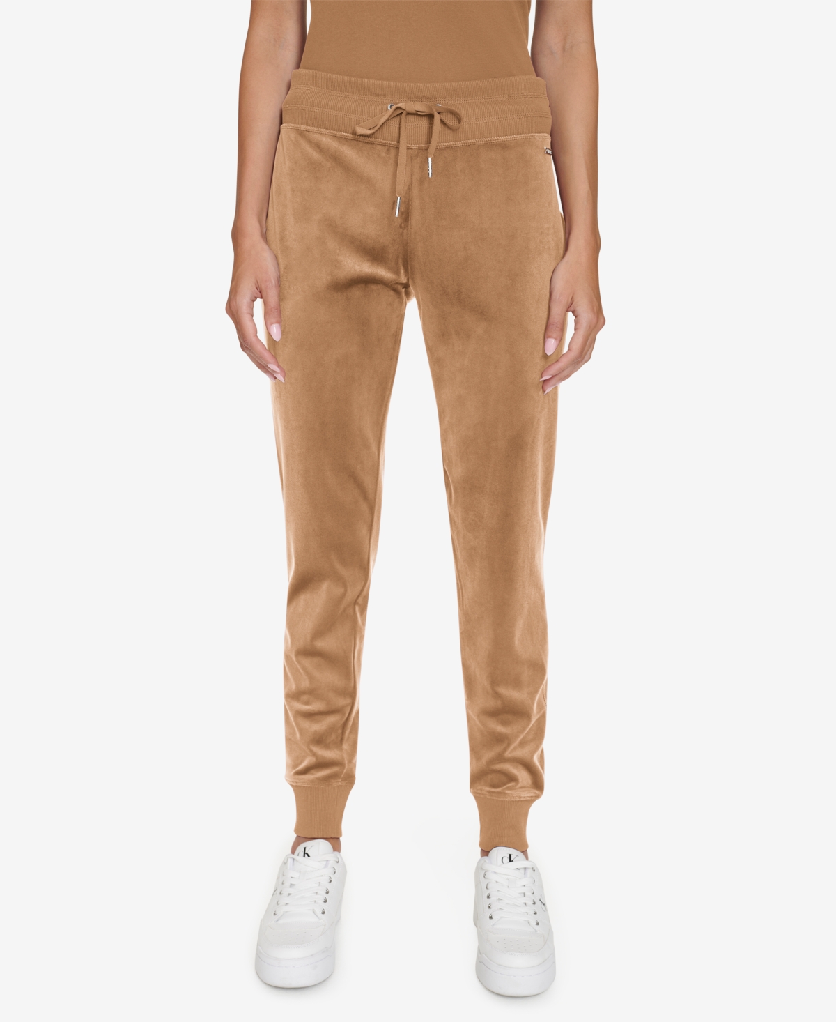 Calvin klein velour jogger pants cheap