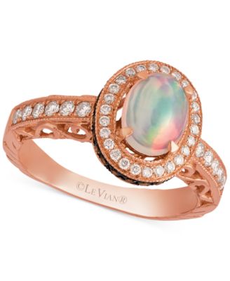 Le Vian - Opal (2/3 ct. t.w.) and Diamond (5/8 ct. t.w.) Ring in 14k Rose Gold