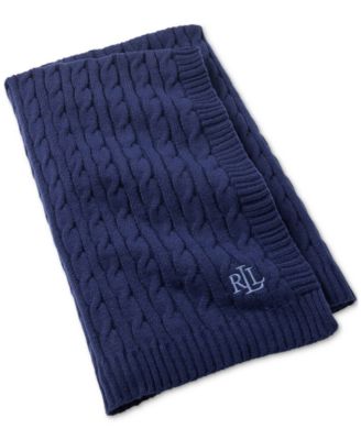 Jamie Cable-Knit Throw, 50" x 60"