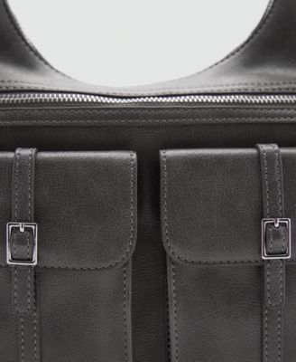 MANGO Women's Cargo Pockets Shoulder Bag