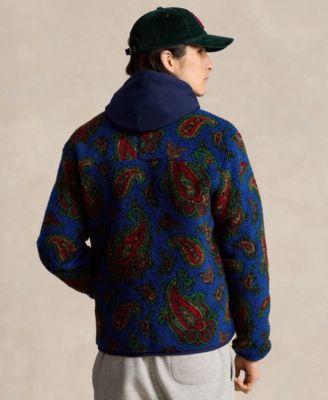Polo Ralph Lauren ペイズリー フリースジャケット Polo Ralph Lauren Men's Paisley Pile Fleece Jacket - Macy's