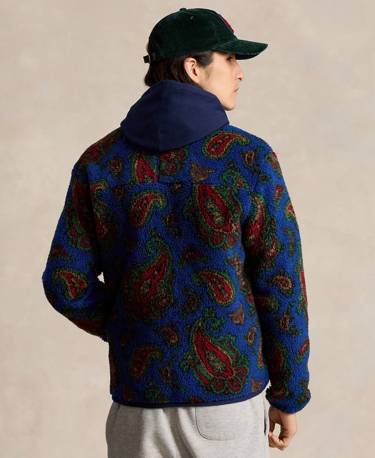 Polo Ralph Lauren Men's Paisley Pile Fleece Jacket