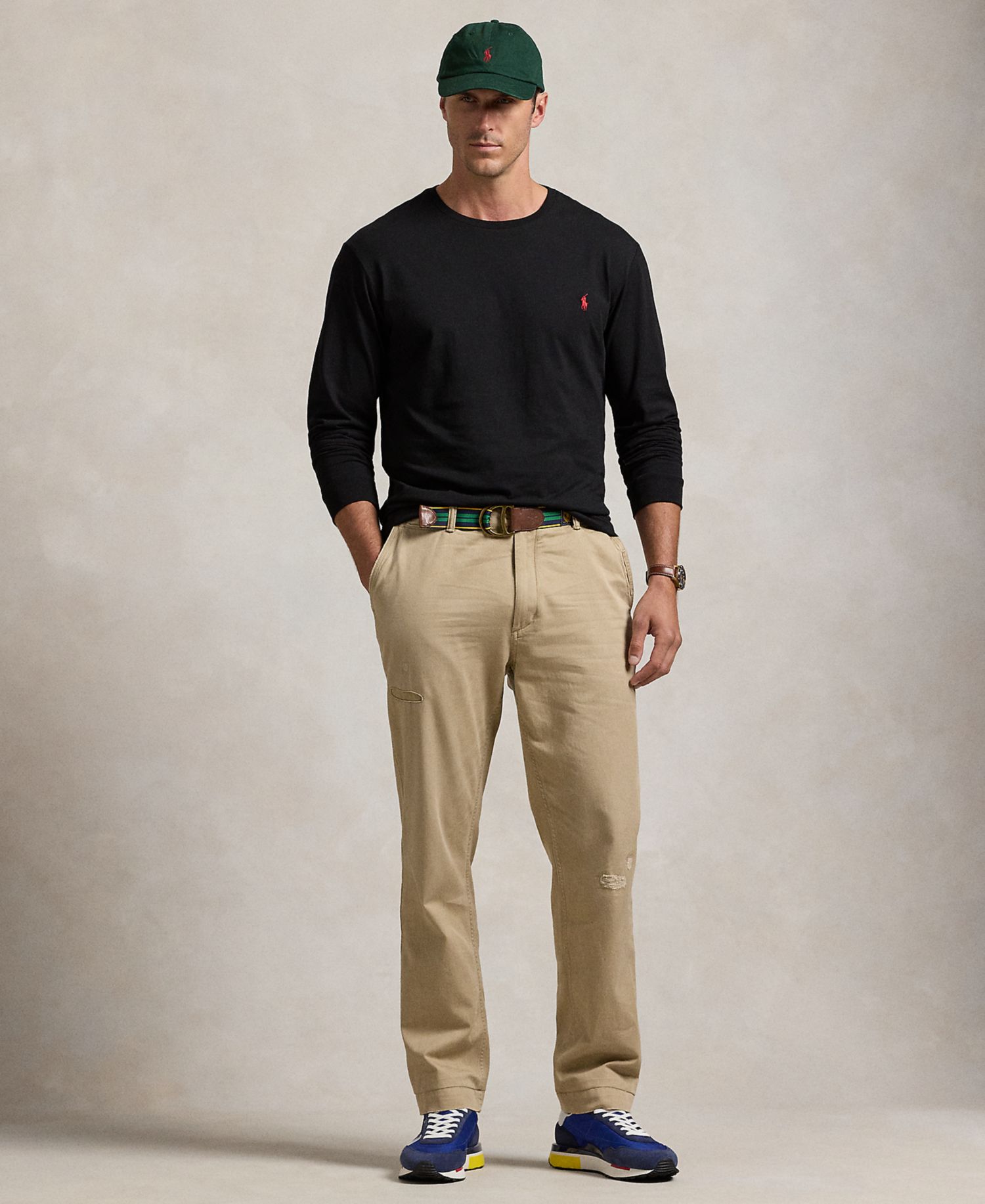 Men's Big & Tall Classic-Fit Jersey Long-Sleeve T-Shirt