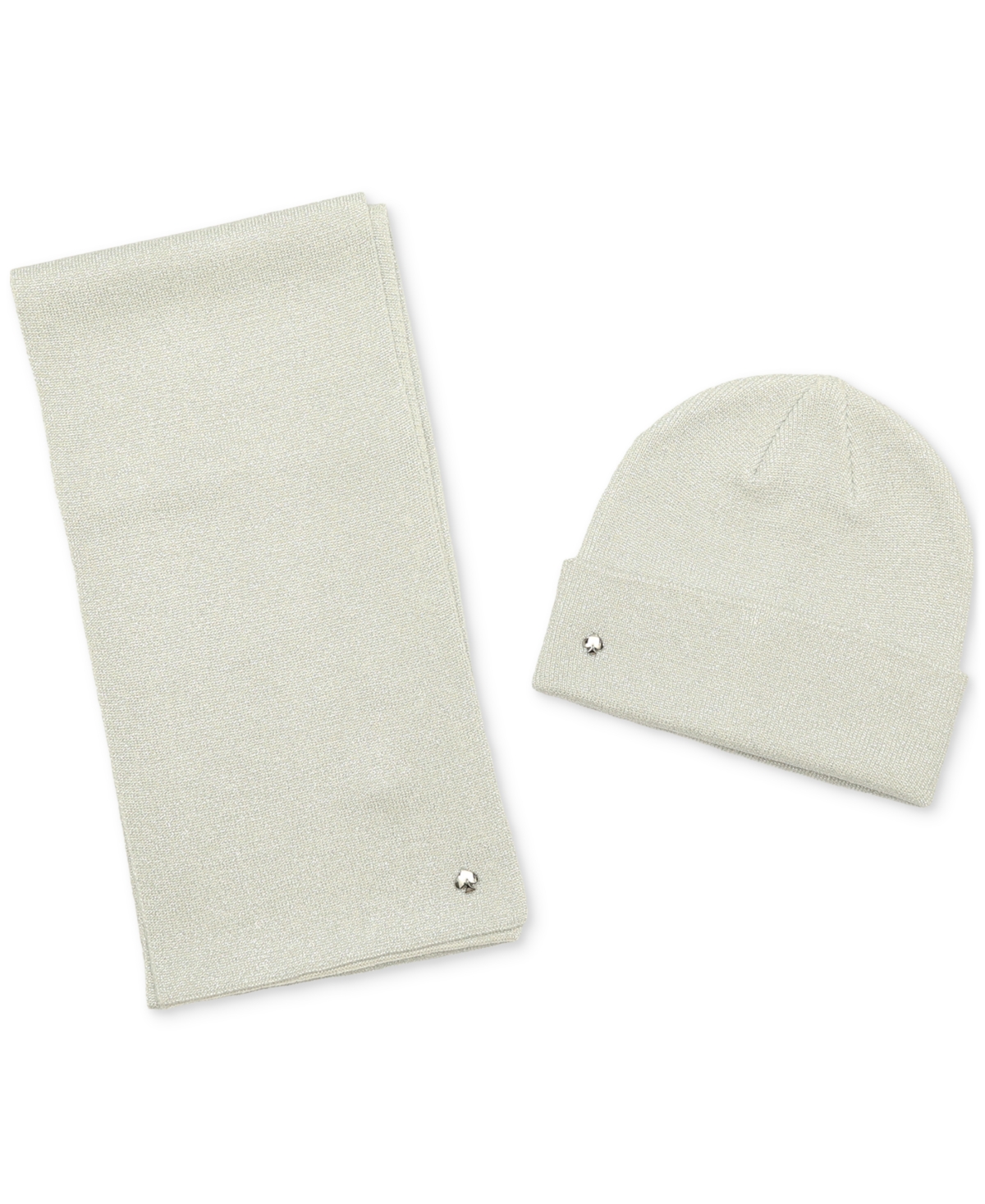 Kate Spade New York Women's Metallic Beanie & Scarf Boxed Gift Set