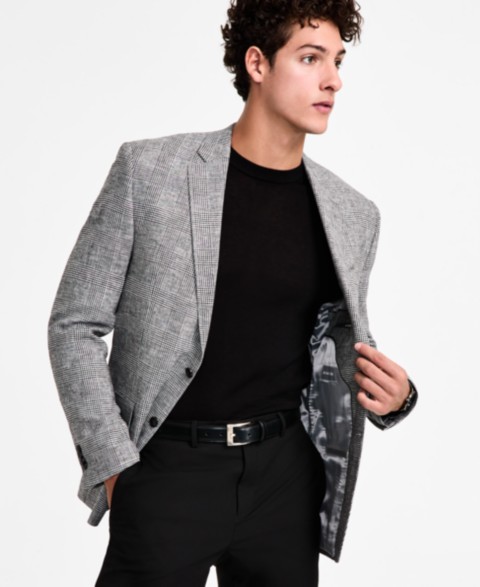 Мужской льняной блейзер Michael Kors Classic-Fit