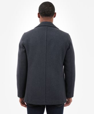 Men's Double-Breasted Wool Blend Peacoat
