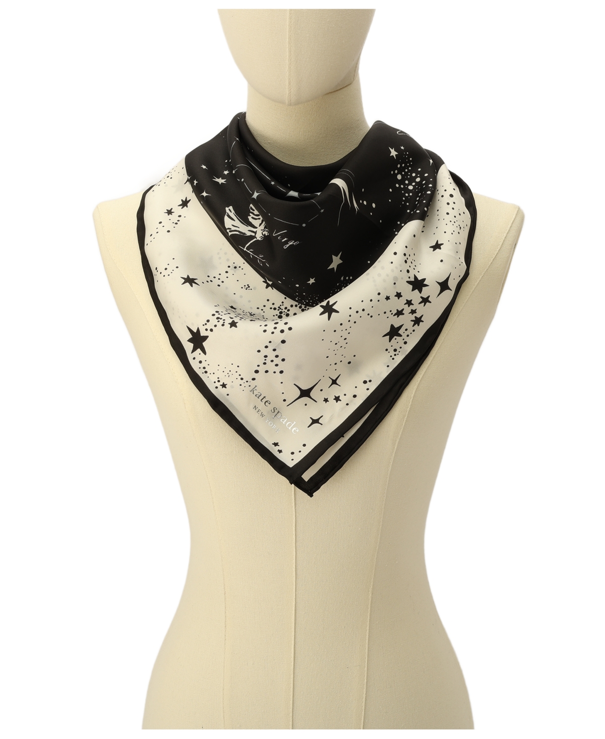 Kate Spade New York Women's Zodiac Constellations Silk Square Scarf