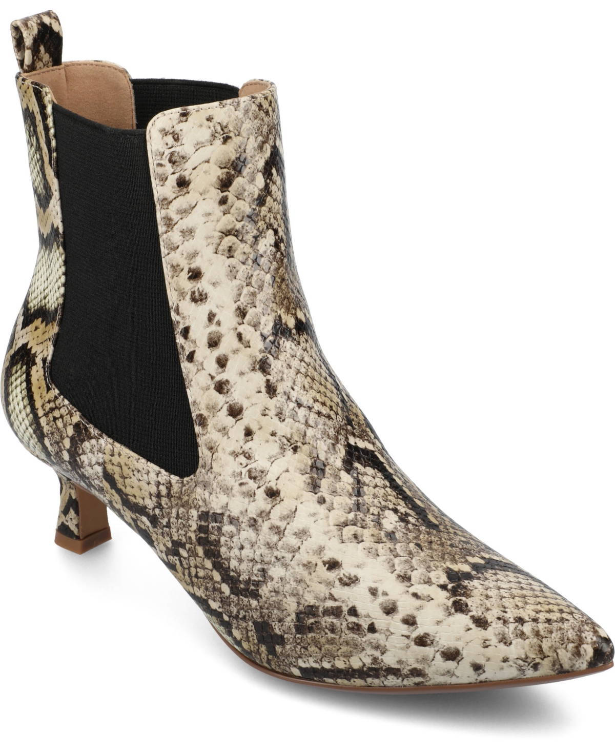 JOURNEE COLLECTION WOMEN'S TENLEE POINTED TOE KITTEN HEEL DRESS BOOTIES 
