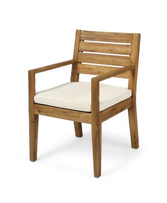 Streamdale Nestor Acacia Wood Dining Chair, Beige