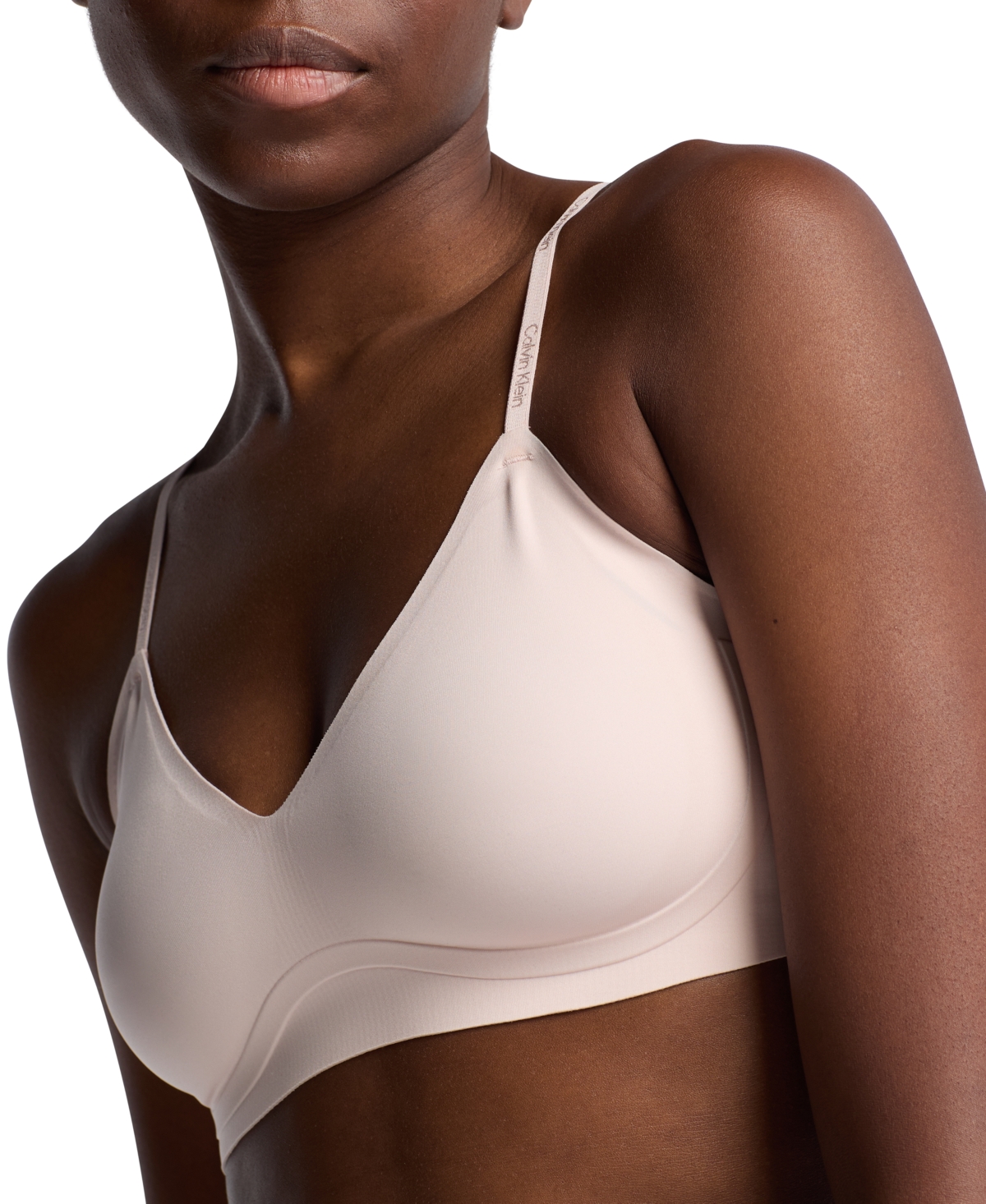 Calvin Klein Women's Invisibles Gel Wire Lightly Lined Bralette Qf7142 In Nymphs