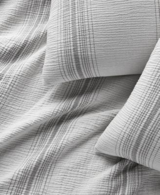 CLOSEOUT! Artisanal Stripe 3-Pc. Comforter Set, Full/Queen, Exclusively at Macy’s