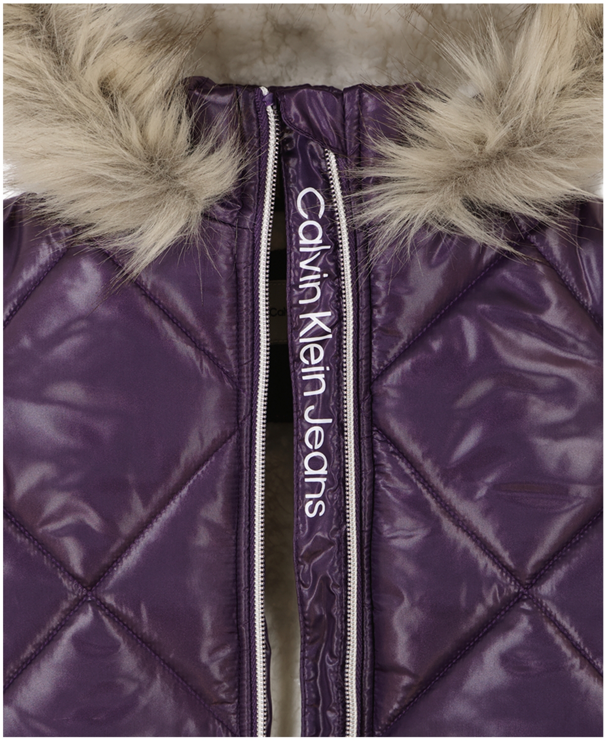 Calvin Klein Baby Girl Diamond Quilt Puffer Jacket