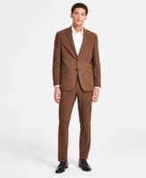 Kenneth Cole Reaction Men's Techni-Cole Slim-Fit Stretch Suit - Caramel