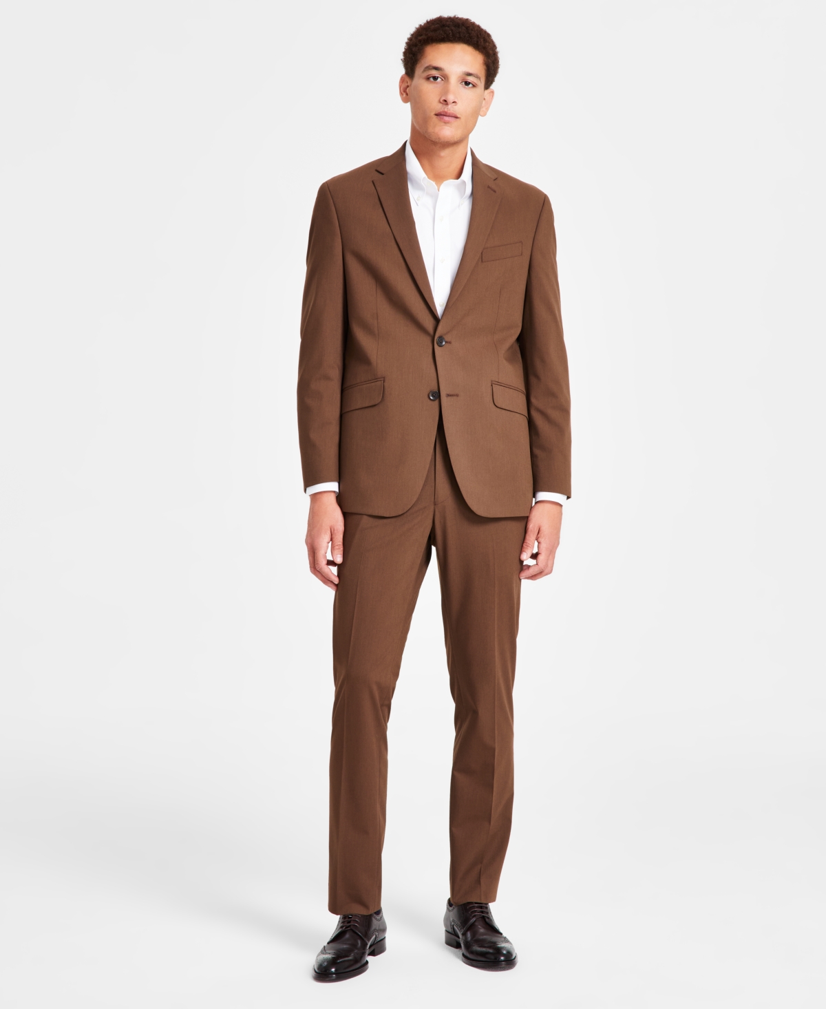 Men's Techni-Cole Slim-Fit Stretch Suit - Dark Blue