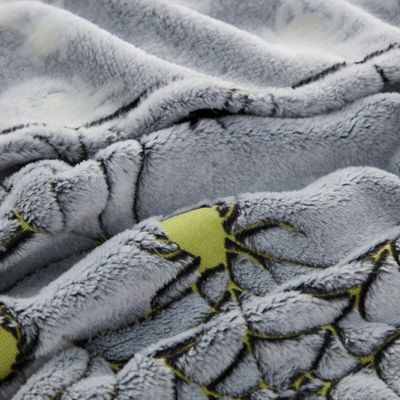 Halloween Spooky Glow In The Dark Spider Webs Ultra Soft & Plush Oversized Throw Blanket