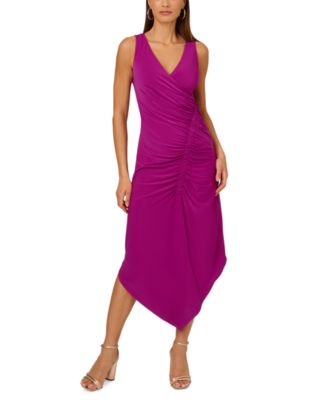 Adrianna by Adrianna Papell Women's Shirred Jersey Dress - Macy's
