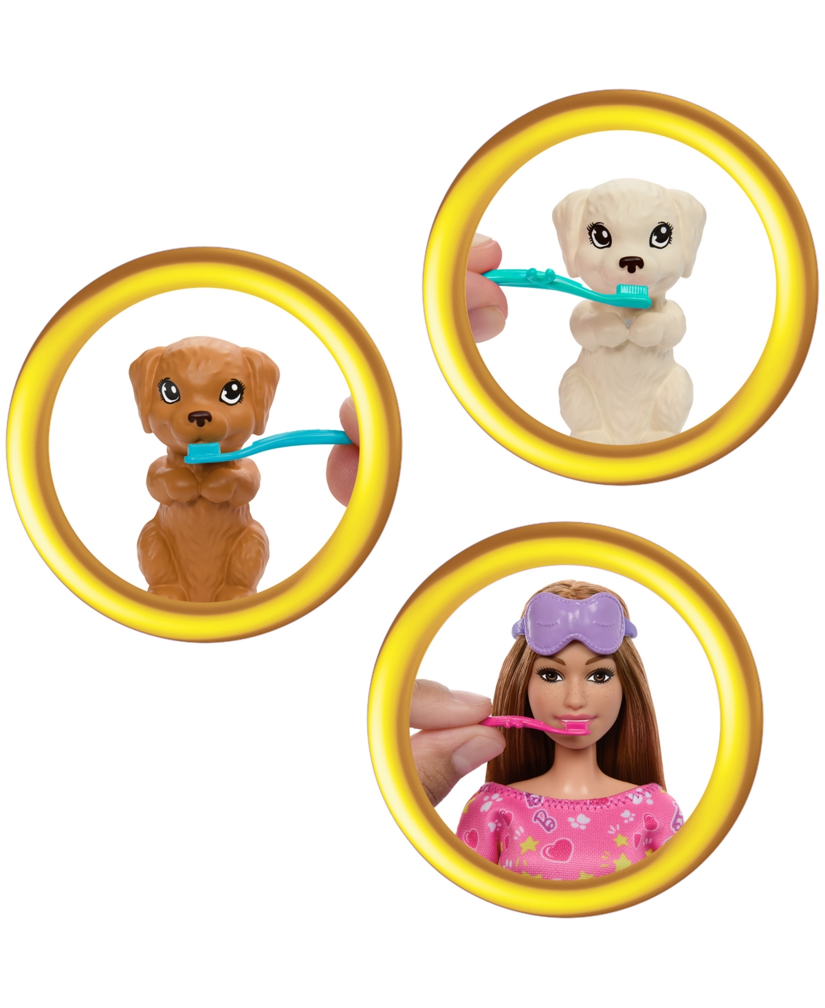 Barbie Doll Puppy Slumber Party Playset With 2 Toy Dog Figures, 10+ Accessories, Color-change In Multi-color