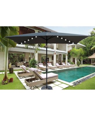 Streamdale 10' x 6.5' Solar LED Patio Umbrella