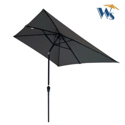 Streamdale 10' x 6.5' Solar LED Patio Umbrella