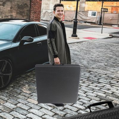 Streamdale 4FT Foldable Rattan Table, Portable, Waterproof, Stable