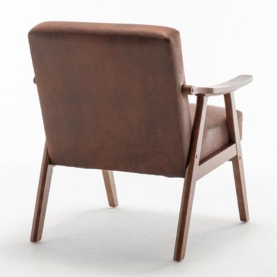 Mid-Century Velvet & Wood Accent Chair for Comfort and Style