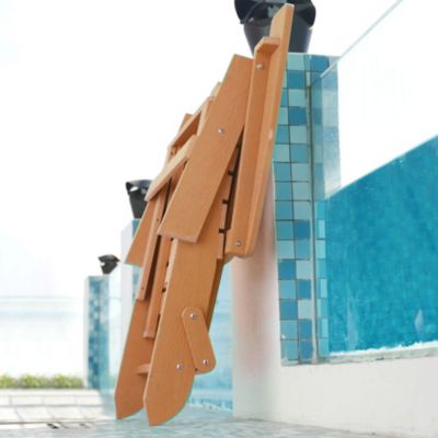 Streamdale Folding Adirondack Chair with Ottoman and Cupholder