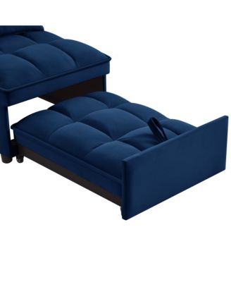 4-in-1 Sofa Bed with Adjustable Backrest, Storage, and Pillows
