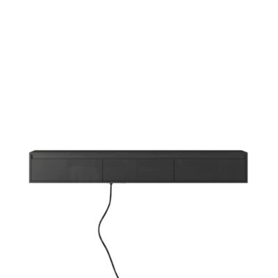 Streamdale Floating LED TV Shelf with Outlet