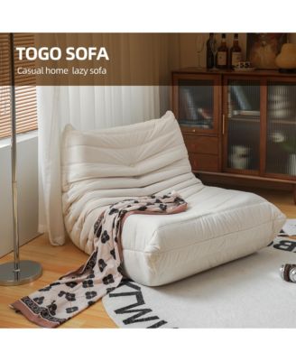 1 Count Fabric Ergonomic Bean Bag Chair Comfort and Style in One