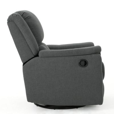 Streamdale Cozy Charcoal Swivel Glider Recliner