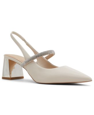 ALDO Women's Kaiaria Sparkle-Strap Slingback Pointed-Toe