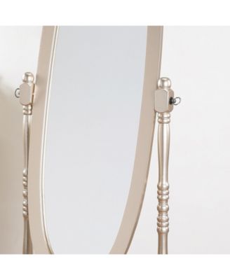 Streamdale Traditional Queen Anna Style Wood Floor Cheval Mirror, Gold Finish