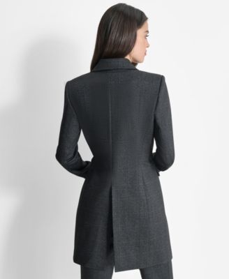 Women's One-Button Long Blazer