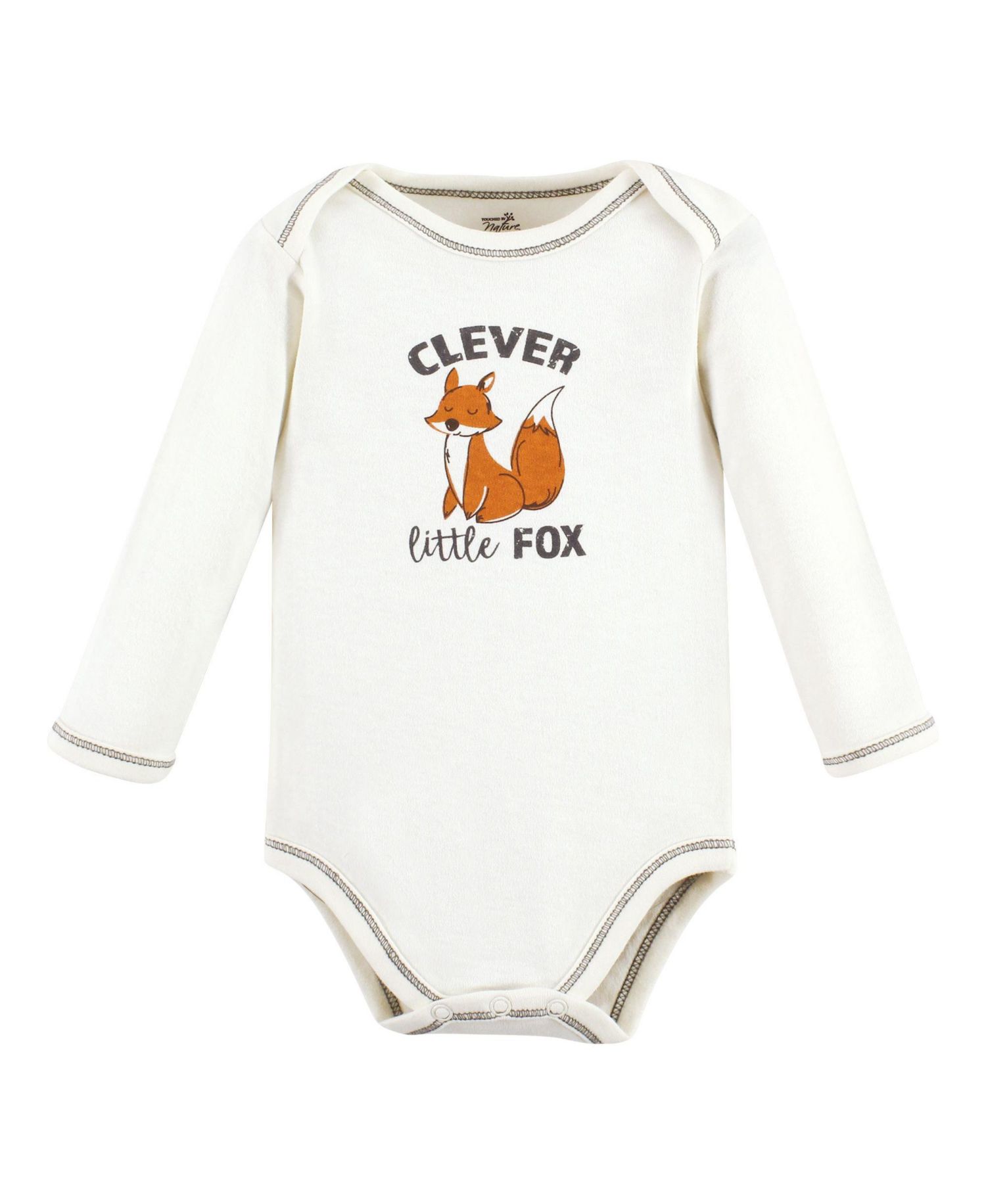 Baby Boys Natural Cotton Long-Sleeve Bodysuits