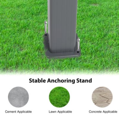 120''x155.1''x87.4'' Outdoor Pergola with Retractable Canopy, Aluminum Frame, 4 Pieces Patio Sun Shade Shelter for Backyard.