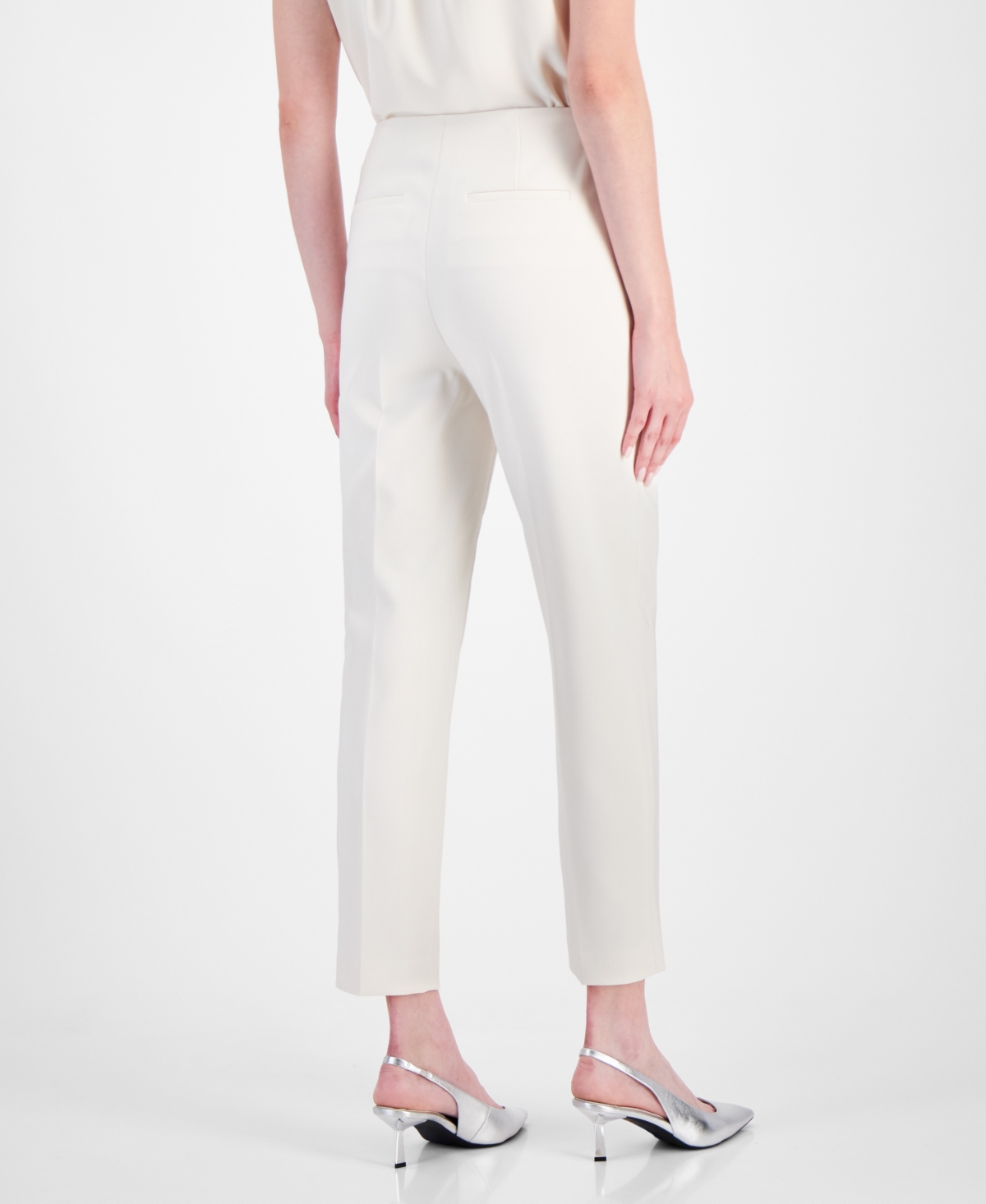 Anne Klein Women's High Rise Straight-Leg Pants