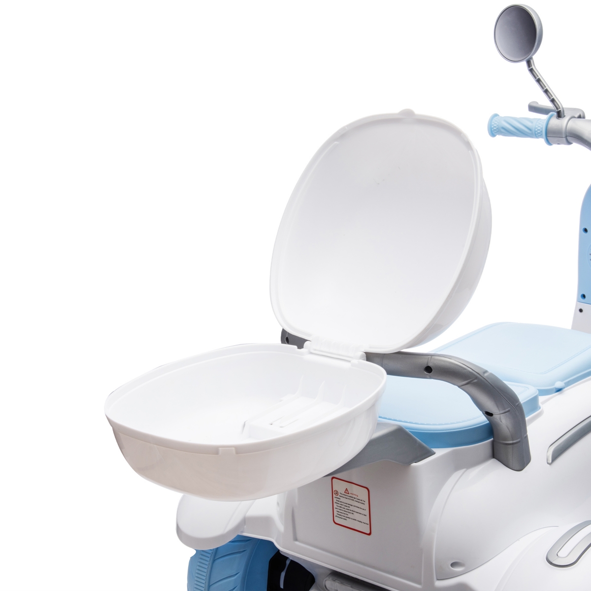 Streamdale Furniture 2-Seat Electric Kids Ride-On Car with Convertible Seat and Storage Trunk