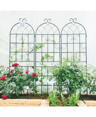 Streamdale Metal Garden Trellis 71" x 19.7" for Climbing Plants