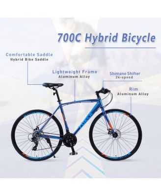 Streamdale 700C Hybrid Bike with 27 Speeds & Disc Brakes
