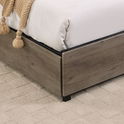 Streamdale Storage Headboard Bed Frame with Charging Station