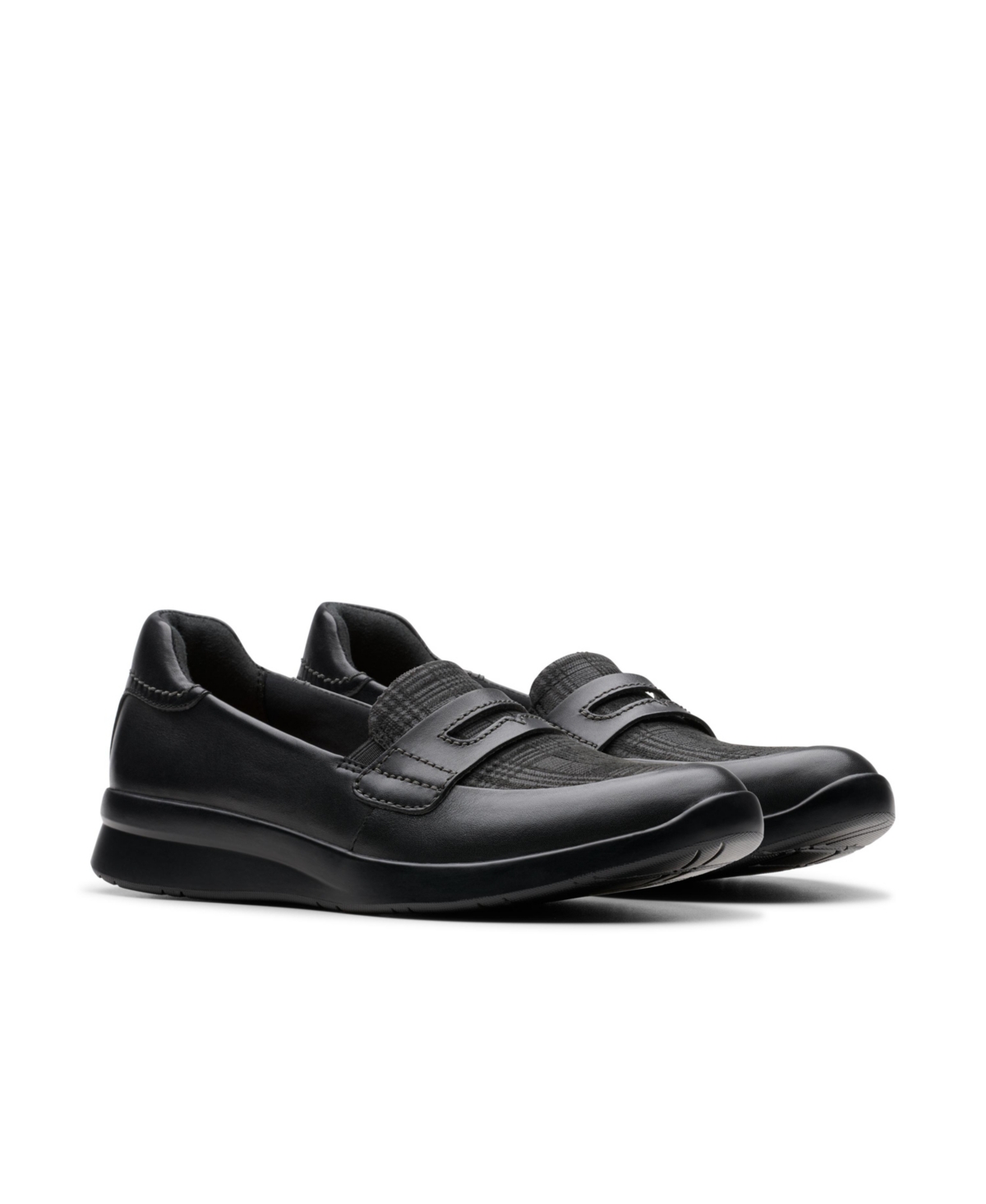 Clarks Ellowyn Penny In Black Leather