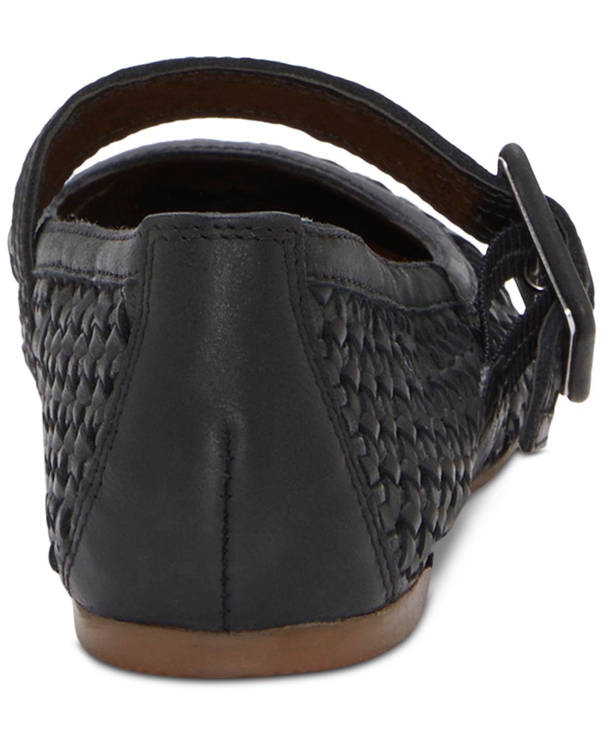 Lucky Brand Women's Millit Woven Buckle Mary Jane Flats