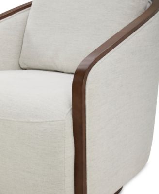 Makinen Fabric Swivel Chair, Created for Macy's