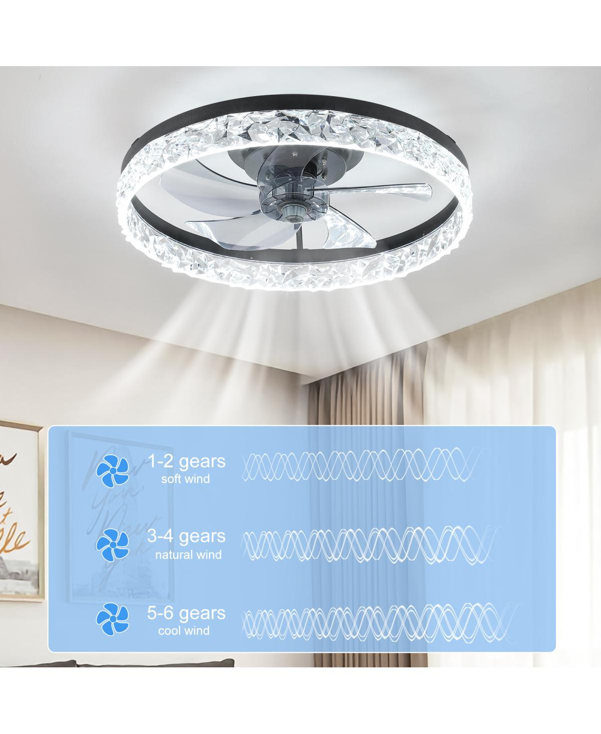 Ceiling Fan With Lights Dimmable Led