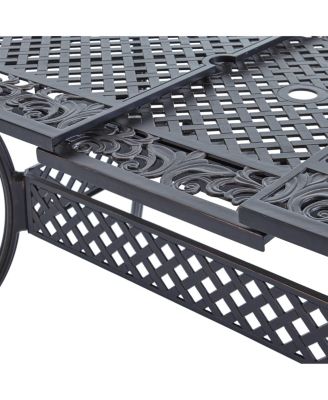 Phoenix Expandable Aluminum Dining Table