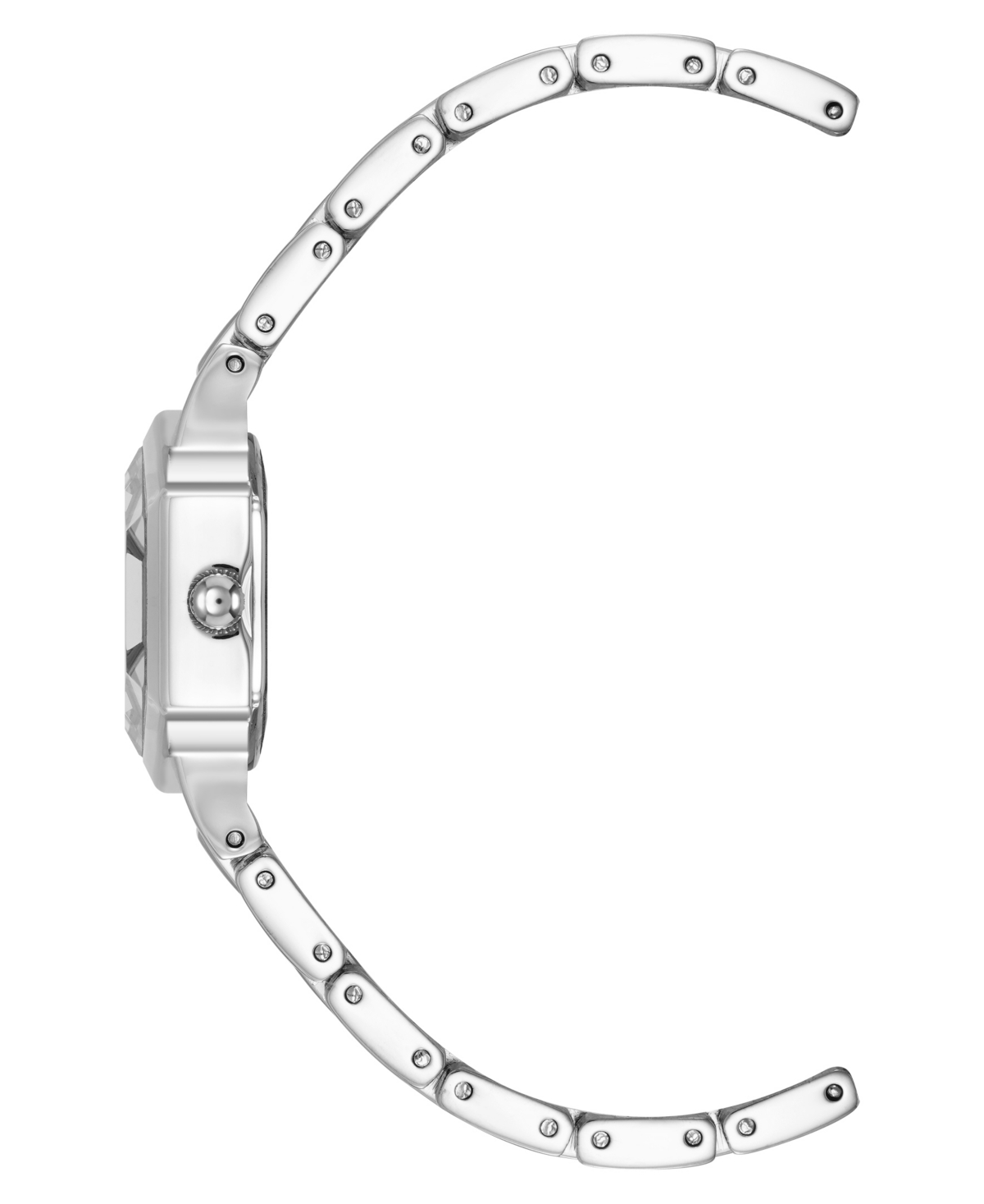 Anne Klein Women's Quartz Petite Hexagonal Silver-Tone Alloy Metal Bracelet Watch, 21mm - Silver-Tone