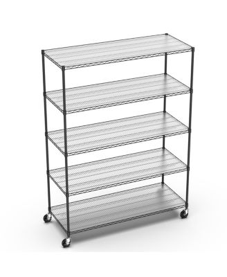 Heavy Duty Adjustable Storage Rack - 7500lbs - 82"x60"x24" - Black