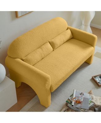 Modern Boucle Loveseat For Living Room