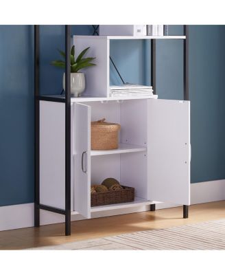 Streamdale Bookcase White Black
